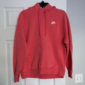 Nike Men's Orange/Red Pullover Hoodie